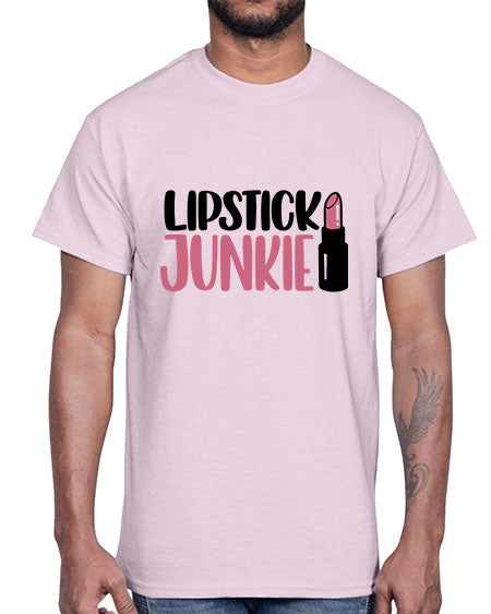 Lipstick Junkie Style 56#-makeup Cotton Tee