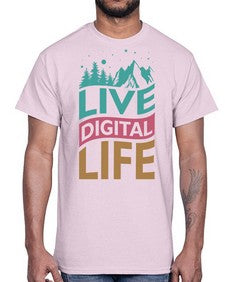 Live Digital Life 7#- internet- Cotton Tee