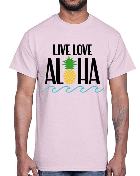 Live Love Aloha Style 30#- summer- Cotton Tee