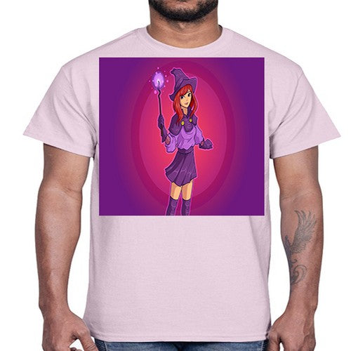 Magician school girl 181#- anime- Cotton Tee
