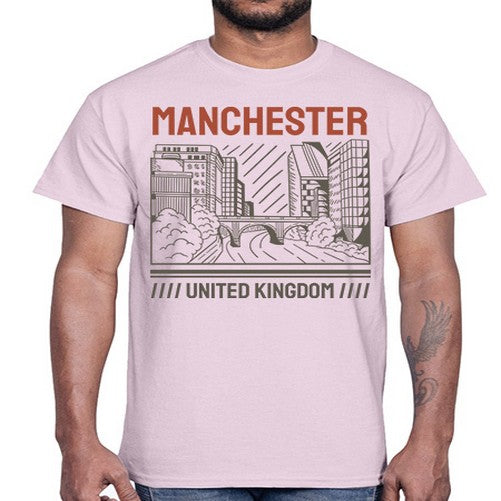 Manchester 1228#- cities- Cotton Tee