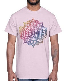 Mandala Beauty Rainbow Glitter 756#- mandala- Cotton Tee