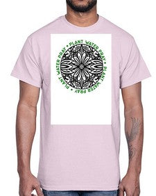 Mandala Garden Round 910#- mandala- Cotton Tee