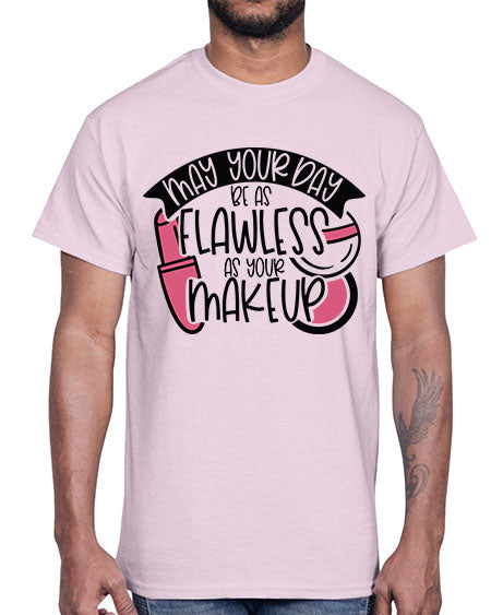 May Your Day Be As Flawless As Your Makeup Style 38#-makeup Cotton Tee