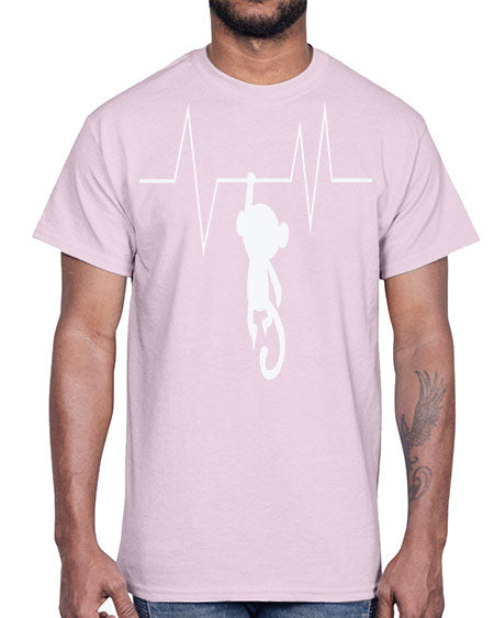 Monkey Heartbeat 14#- monkey- Cotton Tee