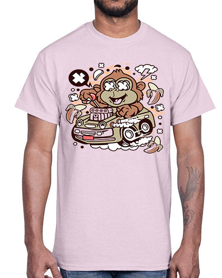 Monkey Hotrod- monkey- Cotton Tee