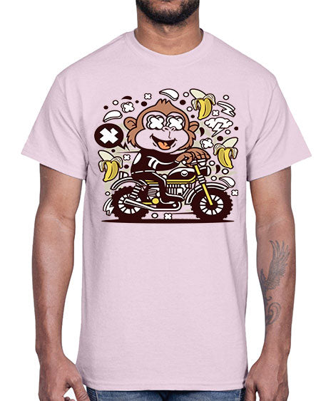 Monkey Motocrosser- monkey- Cotton Tee