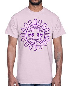Moody sunflower 184#- cartoon general- Cotton Tee