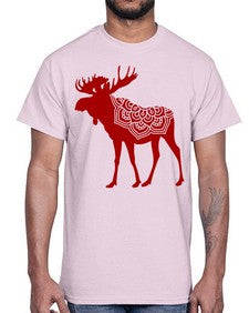 MooseMandala 940#- mandala- Cotton Tee