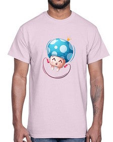 Mushroom 188#- cartoon food- Cotton Tee