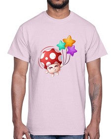 Mushroom 191#- cartoon food- Cotton Tee