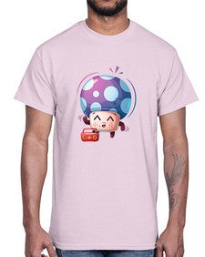 Mushroom 192#- cartoon food- Cotton Tee