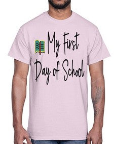 My First Day of School 539#- last day of school- Cotton Tee