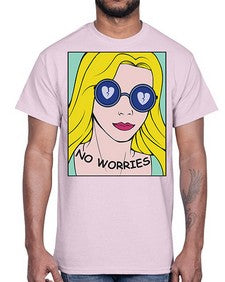 No Worries 956#- art pop art- Cotton Tee