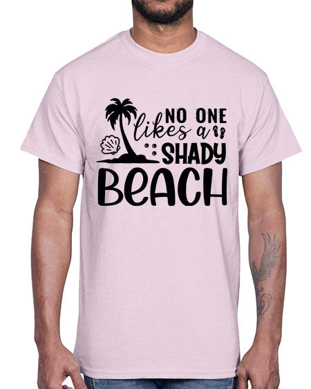 No one likes a shady beach 01#- summer- Cotton Tee