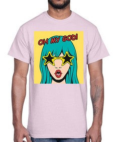 Oh My God 963#- art pop art- Cotton Tee