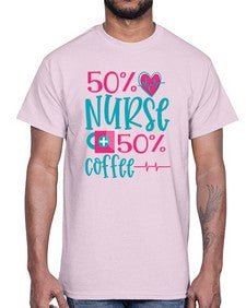 Percent Nurse Percent Coffee Style 1306#- nurse- Cotton Tee