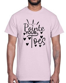 Pointe your toes 178#- ballet- Cotton Tee