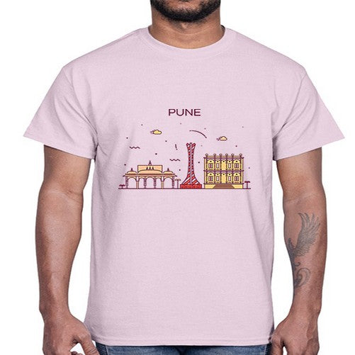 Pune 1696#- cities- Cotton Tee