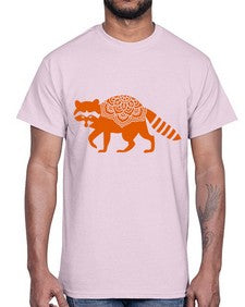 RacoonMandala 1010#- mandala- Cotton Tee