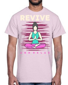 Revive and Relax 500#- yoga- Cotton Tee