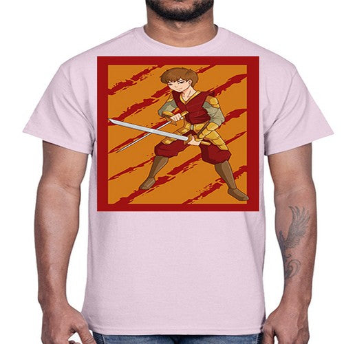 Samurai boy 95#- anime- Cotton Tee