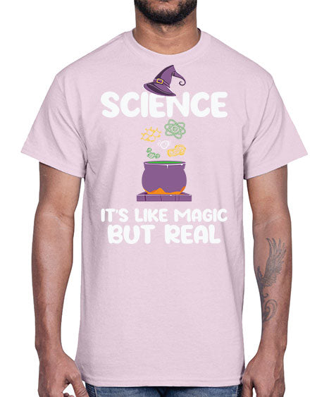 ScienceItsLikeMagicButScientistSkinite Scientist Skinite 48#- general science- Cotton Tee
