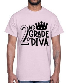Second Grade Diva 812#- second grade- Cotton Tee