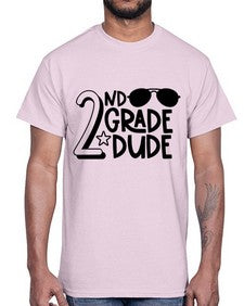 Second Grade Dude 816#- second grade- Cotton Tee