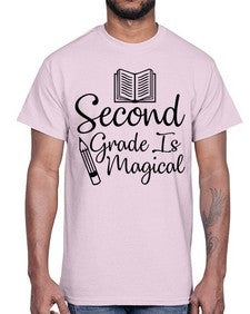 Second Grade Is Magical 820#- second grade- Cotton Tee