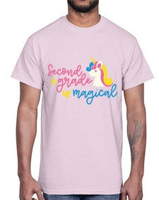 Second Grade Is Magical 822#- second grade- Cotton Tee
