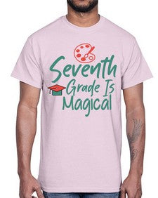 Seventh Grade Is Magical 869#- seventh grade- Cotton Tee