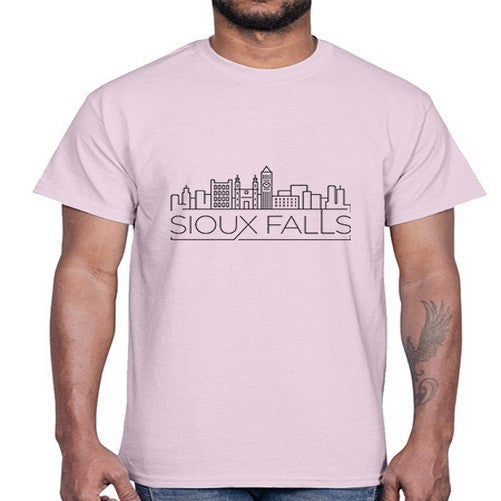 Sioux Falls Minimal Skyline 1849#- cities- Cotton Tee
