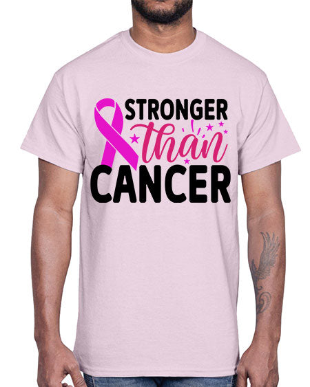 Stronger Than Cancer 6#- breast cancer- Cotton Tee