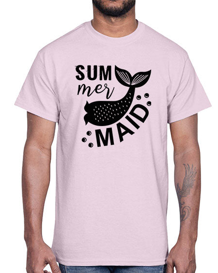 Sum mer maid 01#- summer- Cotton Tee