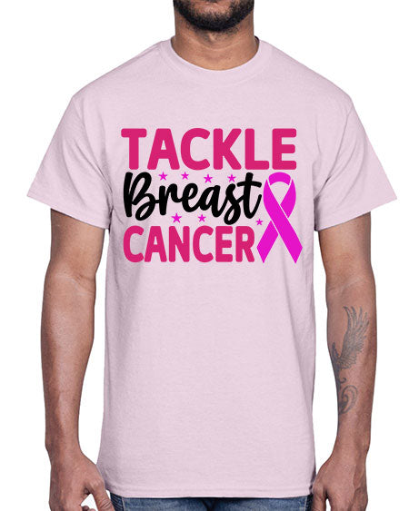 Tackle Breast Cancer 5#- breast cancer- Cotton Tee