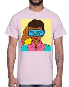 The Future is Real 1151#- art pop art- Cotton Tee