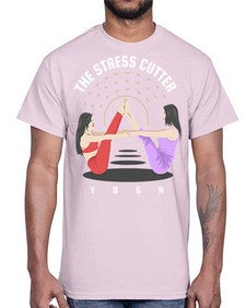 The Stress Cutter 562#- yoga- Cotton Tee
