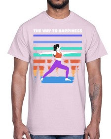 The Way to Happiness 566#- yoga- Cotton Tee