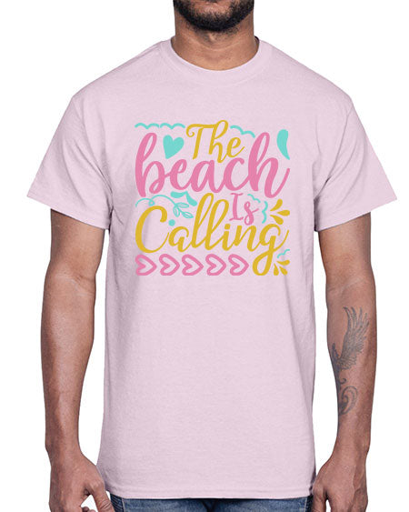 The beach is calling Style 1#- summer- Cotton Tee