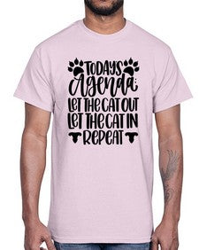 Todays Agenda Let Style 107#- cats- Cotton Tee
