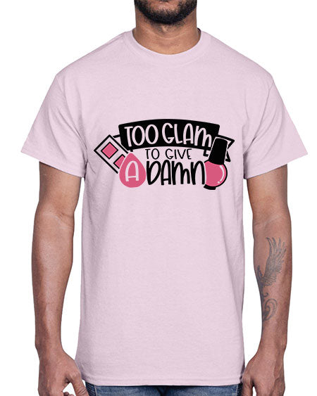 Too Glam To Give A Damn Style 10#-makeup Cotton Tee