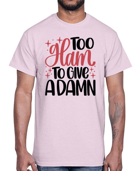 Too Glam To Give A Damn Style 9#-makeup Cotton Tee
