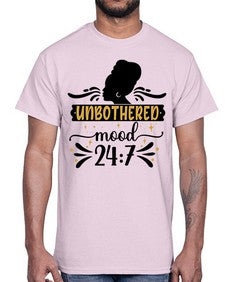 Unbothered mood Style 2#- black girls or women- Cotton Tee