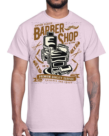 Vintage Barber Shop1598#- barber- Cotton Tee