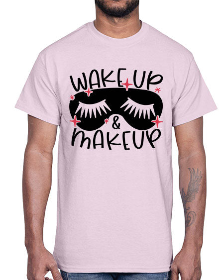 Wake Up Makeup Style 8#-makeup Cotton Tee