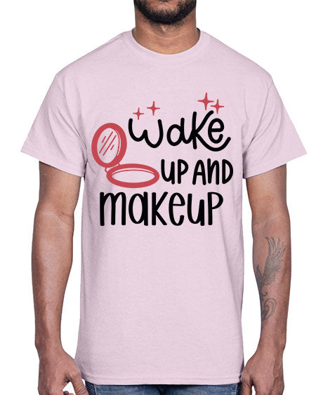 Wake up and Makeup Style 7#-makeup Cotton Tee