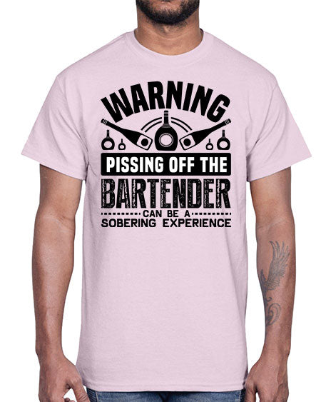 Warning Style 462#- bartender- Cotton Tee