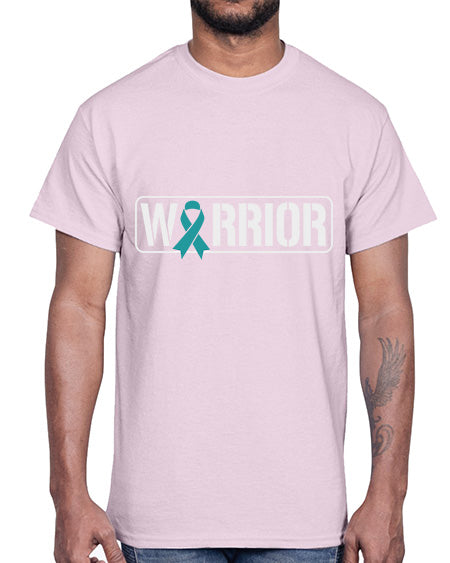 Warrior PTSD Awareness Teal Military 2#- PTSD- Cotton Tee