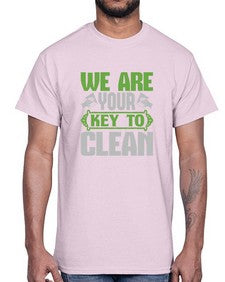 We are your key to clean Style 464#- cleaner- Cotton Tee